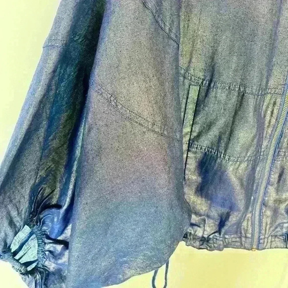 Elevenses Raquel Bubble Dolman Sleeves Linen Blend Jacket - Picture 8 of 8